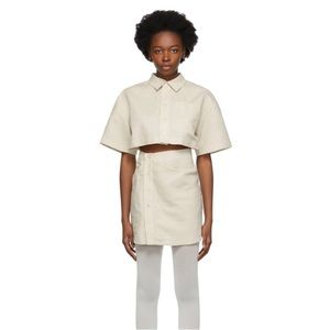 JACQUEMUS MINI SHIRT DRESS SIZE 34 (XS)